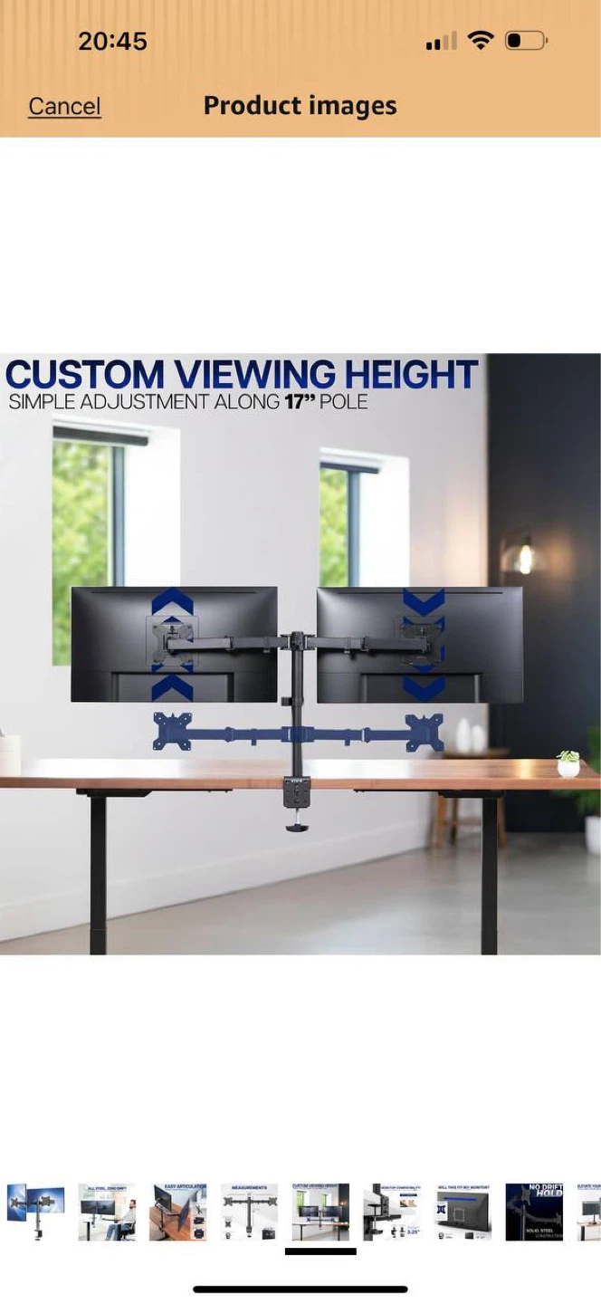 VIVO Dual Monitor Desk Mount (STAND-V002) - photo 4