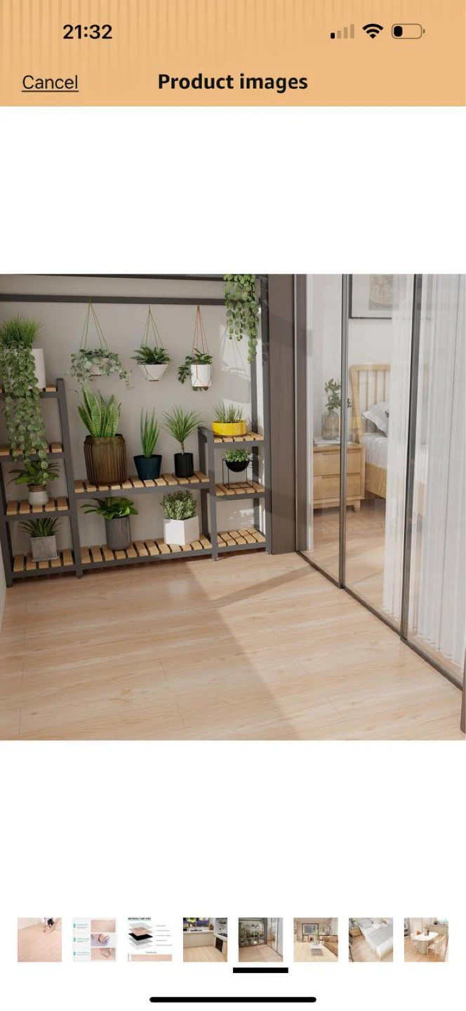 Peel & Stick Vinyl Floor Tiles – Wood Colour (60 SQ.FT SET) 🔥 - photo 5