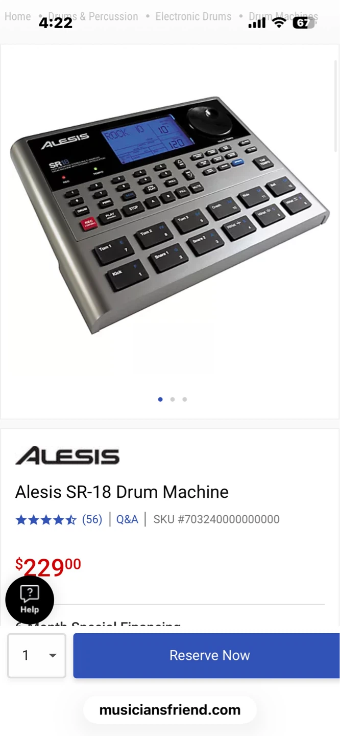 Alesis SR-18 Drum Machine