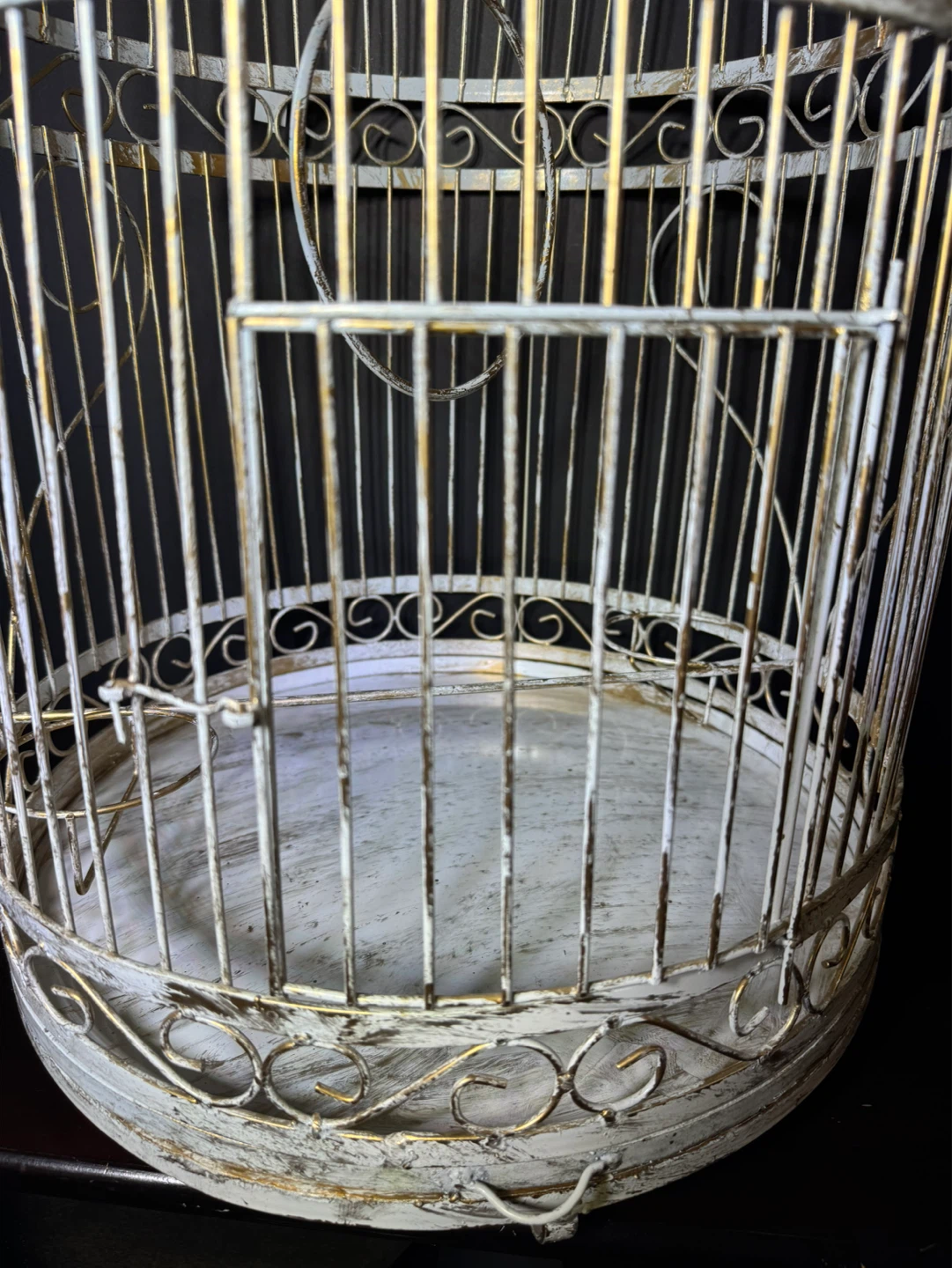 White and Gold Bird Cage - photo 3