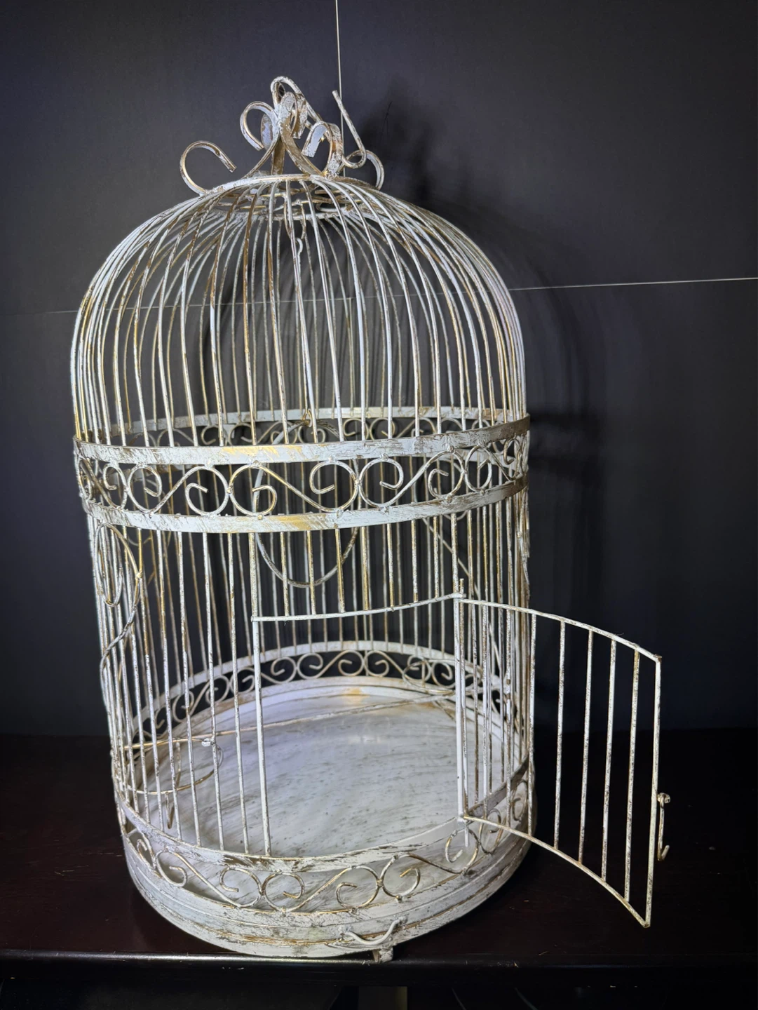 White and Gold Bird Cage - photo 4