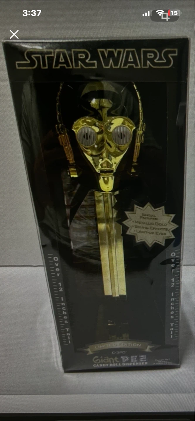 Star Wars C-3PO Giant Candy Roll Dispenser Limited Edition