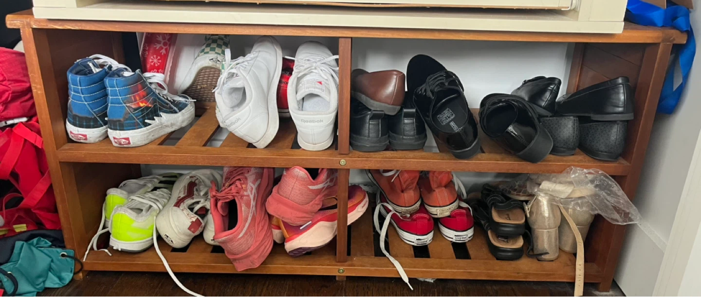 Wooden Shoe Rack