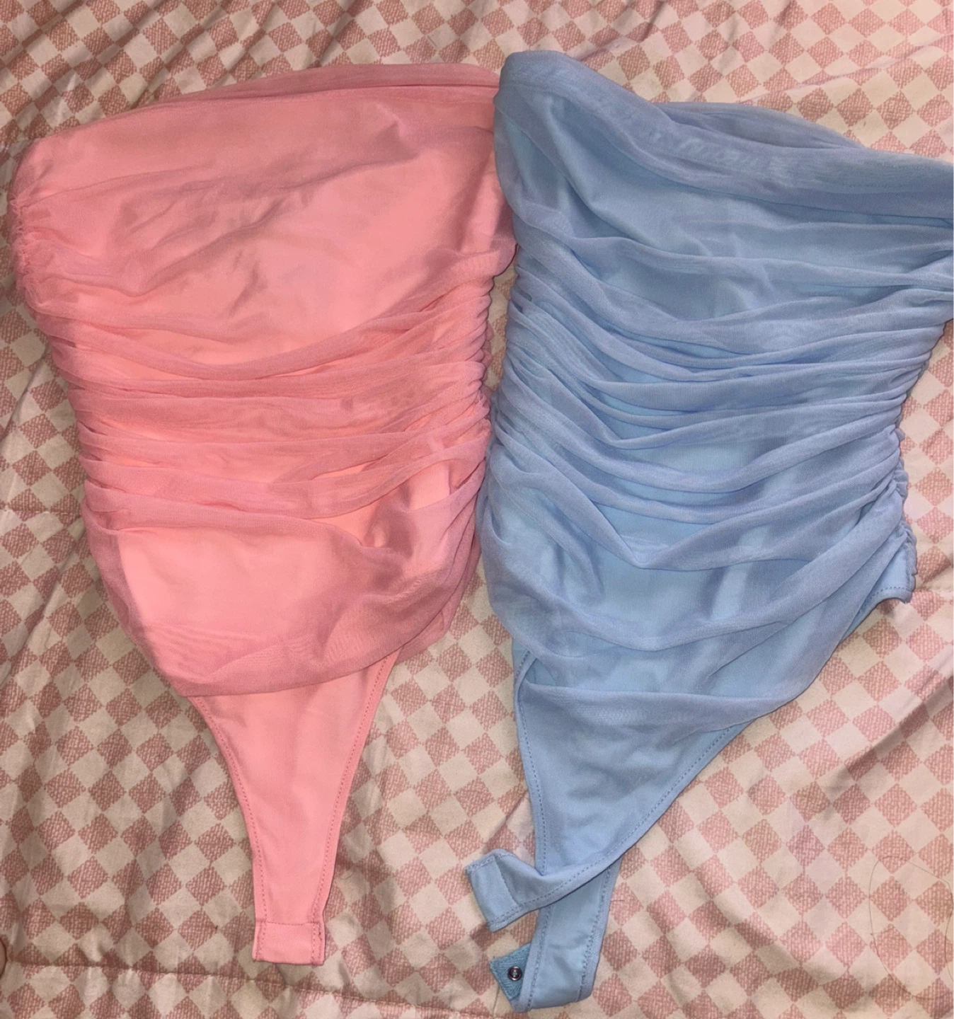 naked wardrobe Bodysuits (Pink & Blue)