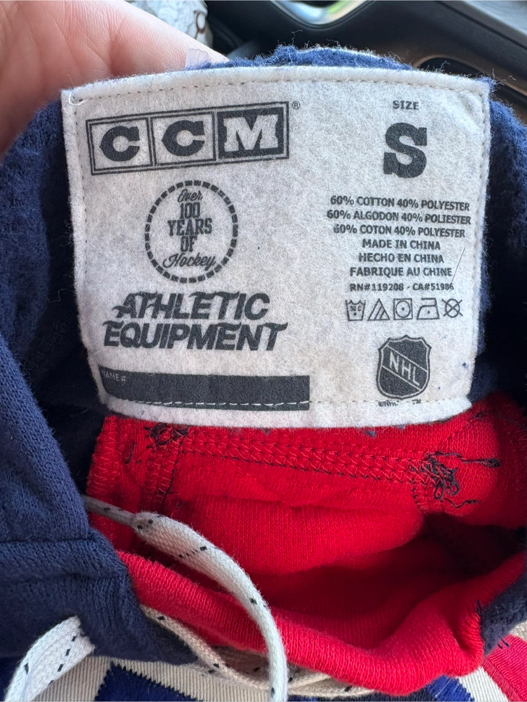 CCM Montreal Canadiens NHL Hockey Hoodie Size S - photo 2