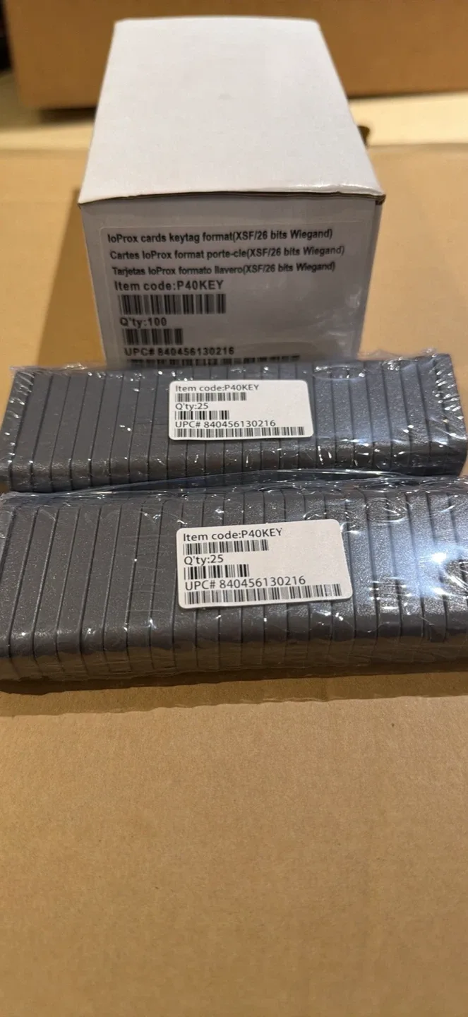 ioProx Cards Keytag Format (XSF/26 bits Wiegand)