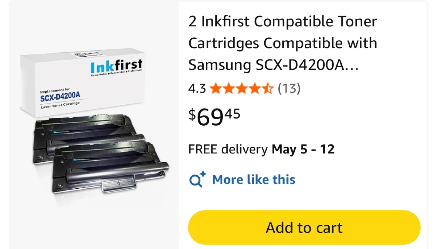 MLT-D111S Black Toner Cartridges - 2 Pack - photo 3