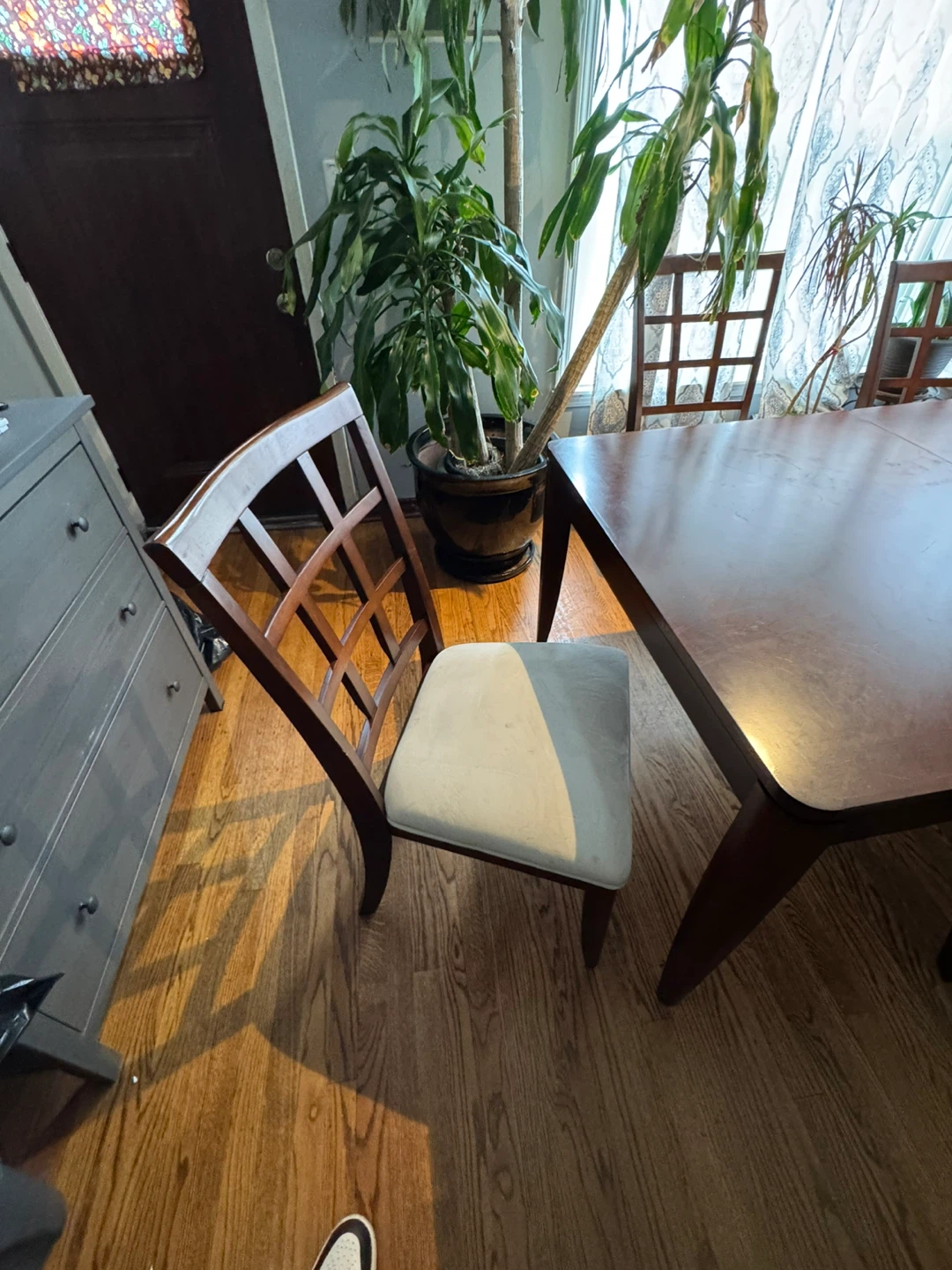 Wooden Dining Table and Chairs Set - photo 3