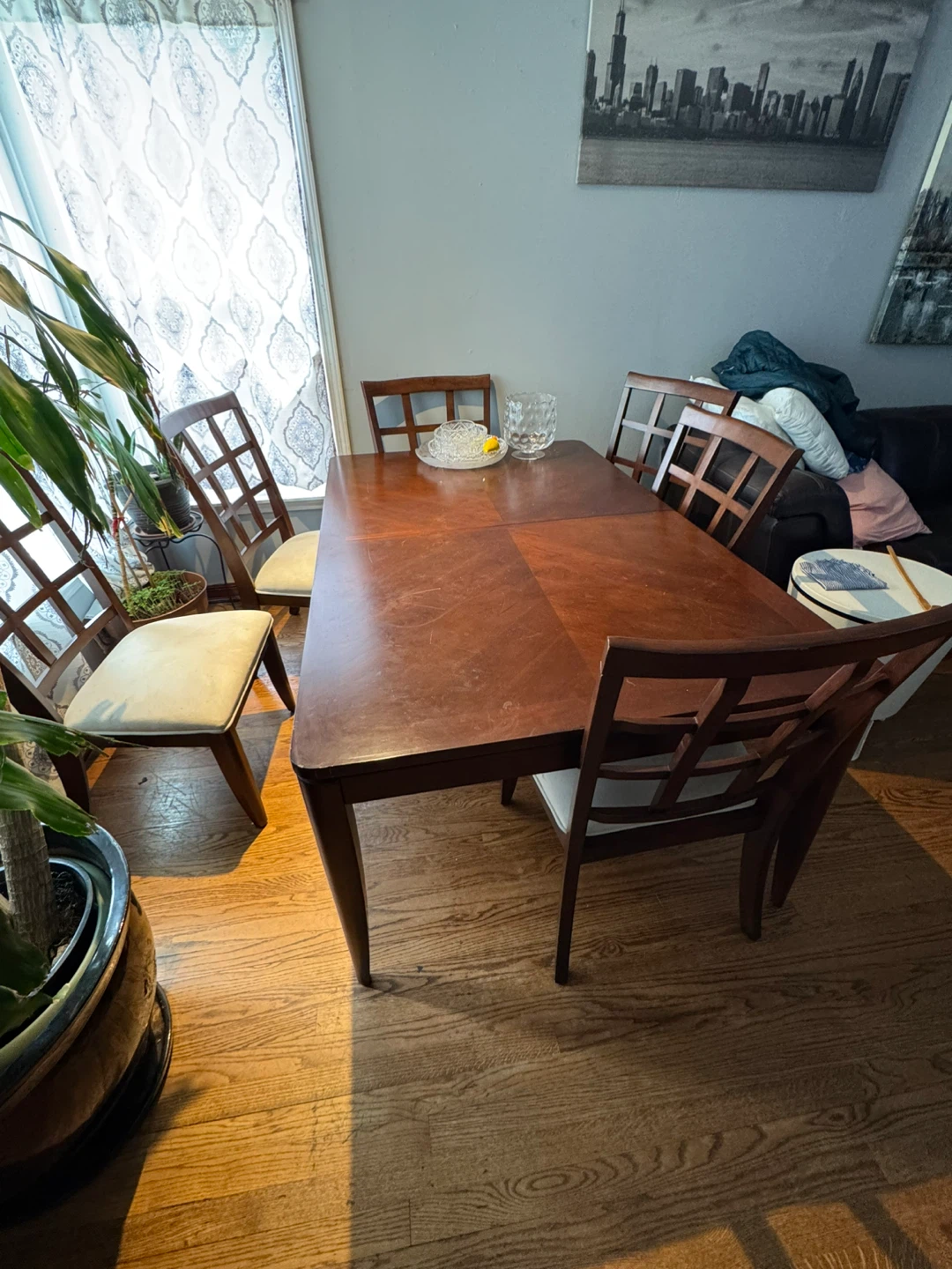Wooden Dining Table and Chairs Set