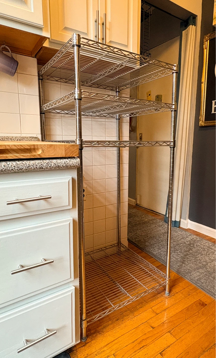 Chrome Wire Shelving Unit - photo 3