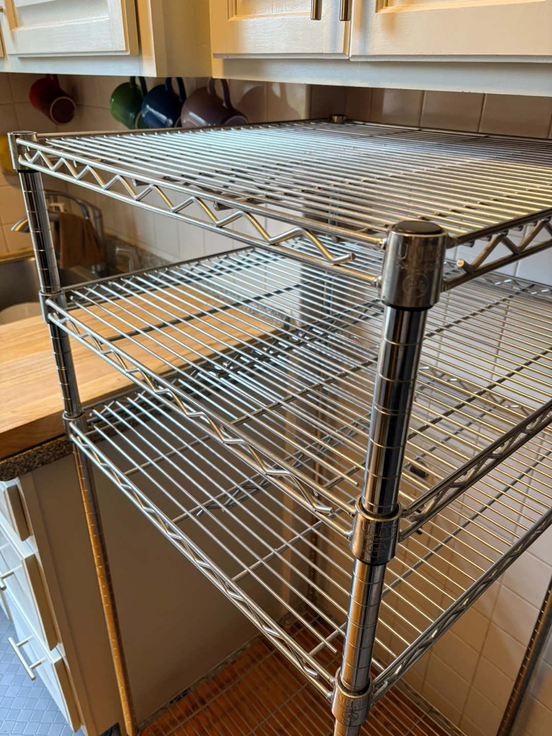 Chrome Wire Shelving Unit - photo 2