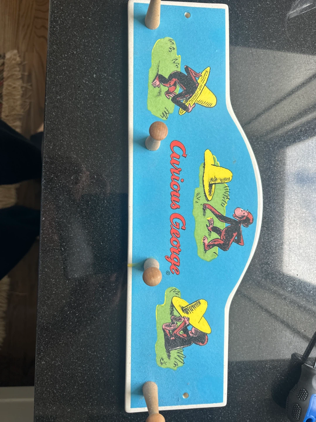 Curious George Wall Hook Rack