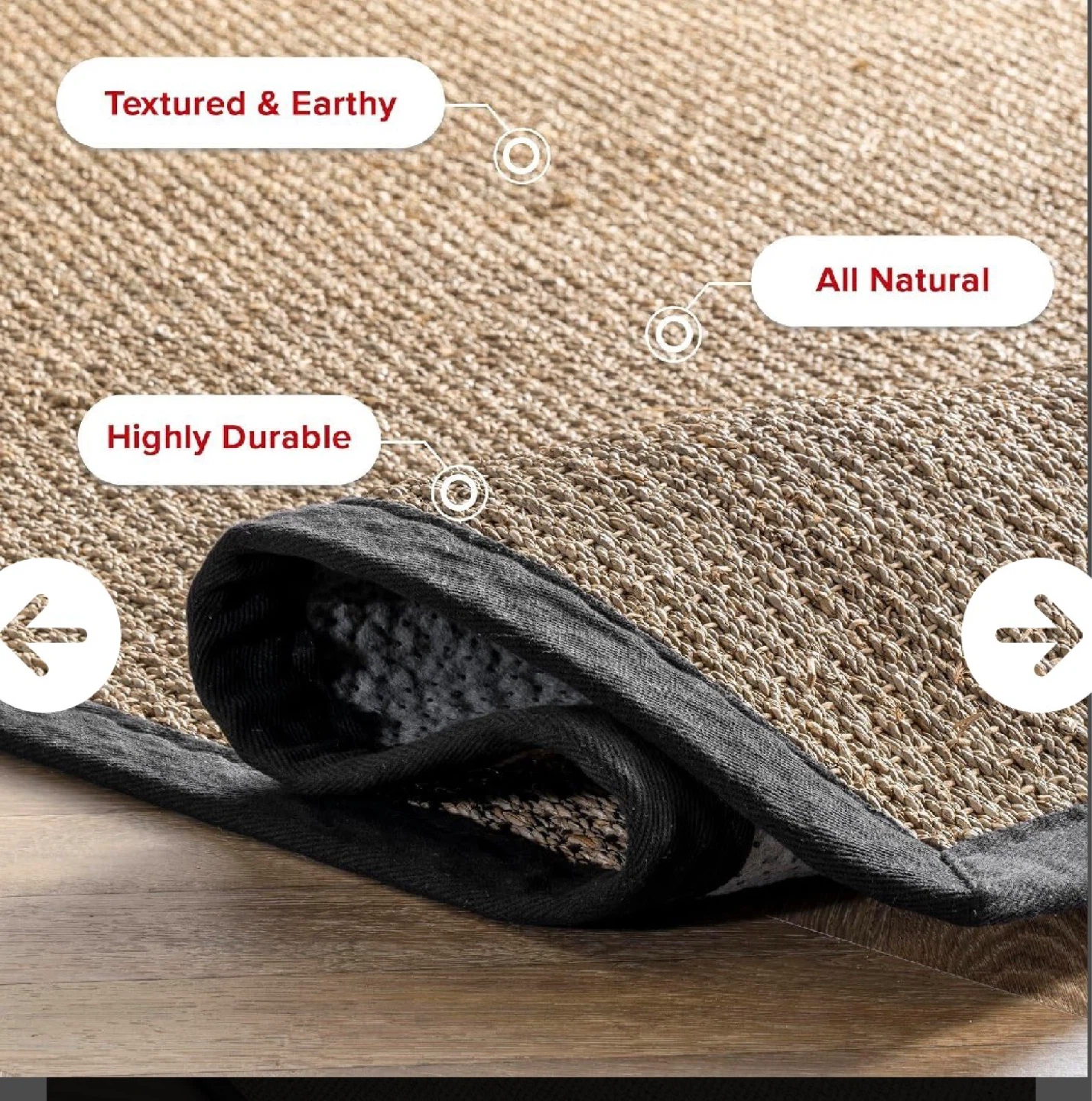 631 - nuLOOM Elijah Farmhouse Seagrass Area Rug, - photo 4
