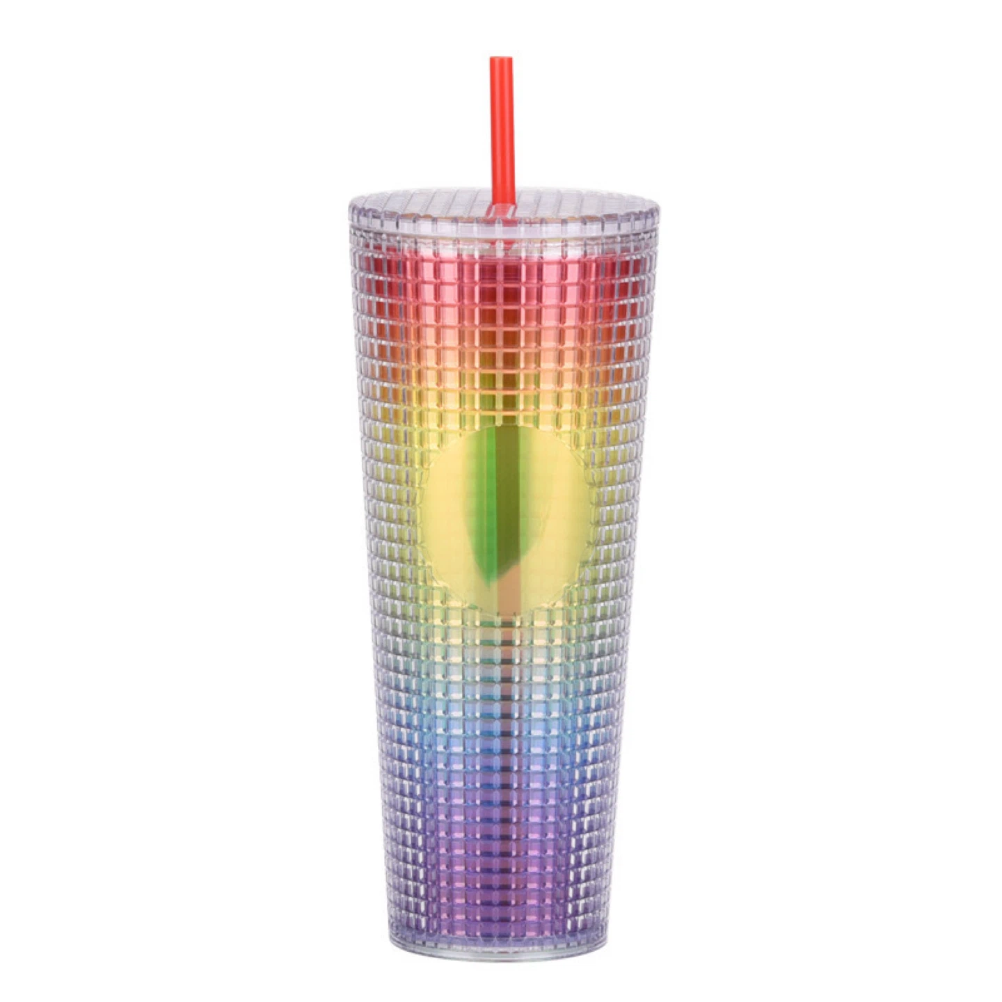 Tumbler with Straw - Rainbow/Iridescent - photo 3