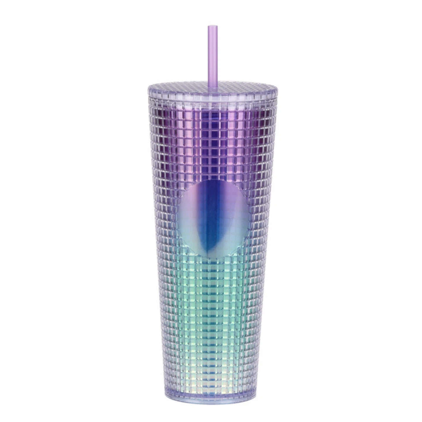 Tumbler with Straw - Rainbow/Iridescent - photo 4