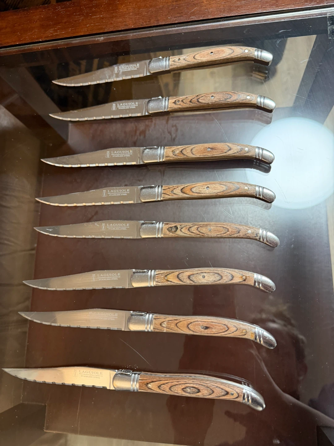 LAGUIOLE Stainless Steel Steak Knives Set - 8 Pieces