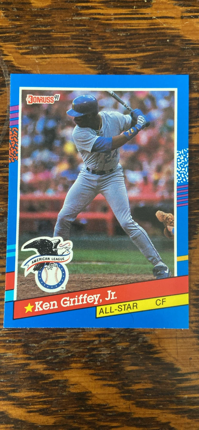 Ken Griffey Jr Baseball Card Lot 3 Cards Topps Donruss Post - photo 3