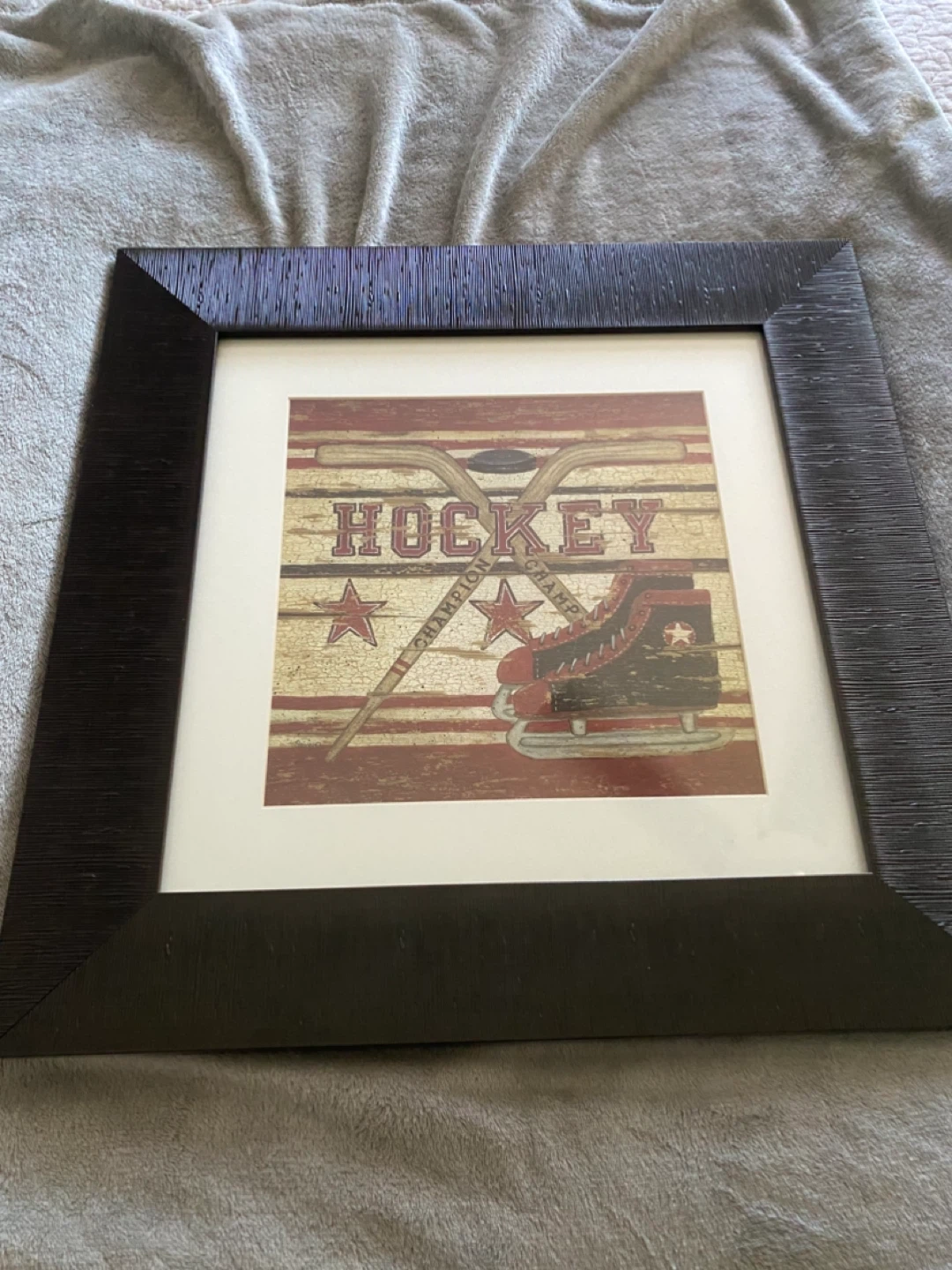 Framed Hockey Art Print