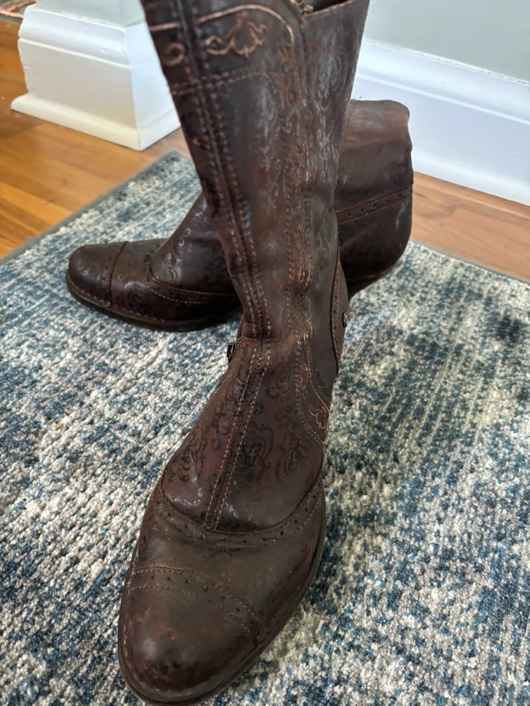 Brown Leather Ankle Boots - photo 2