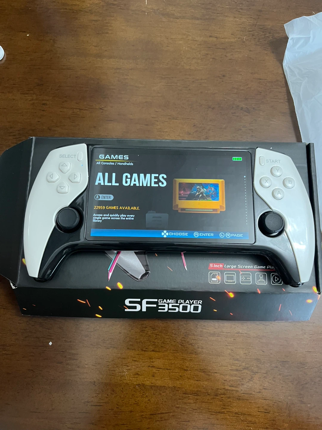 GAME PLAYER SF3500 5-inch Large Screen Handheld Game Console - photo 5
