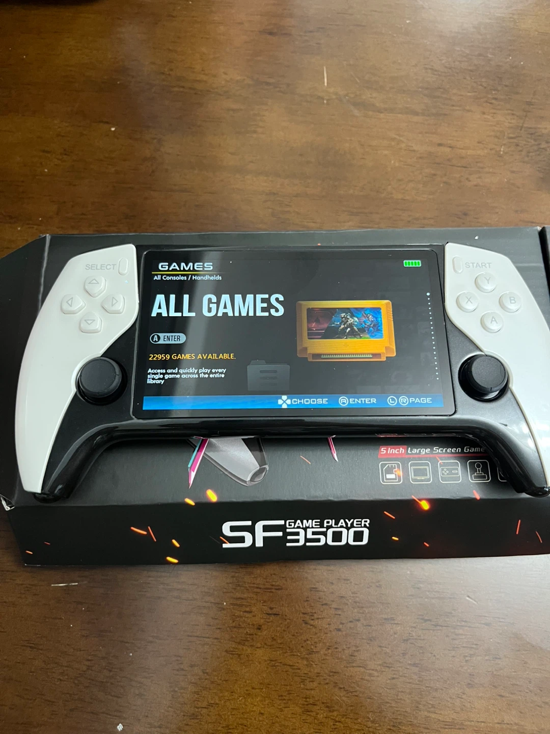 GAME PLAYER SF3500 5-inch Large Screen Handheld Game Console - photo 4