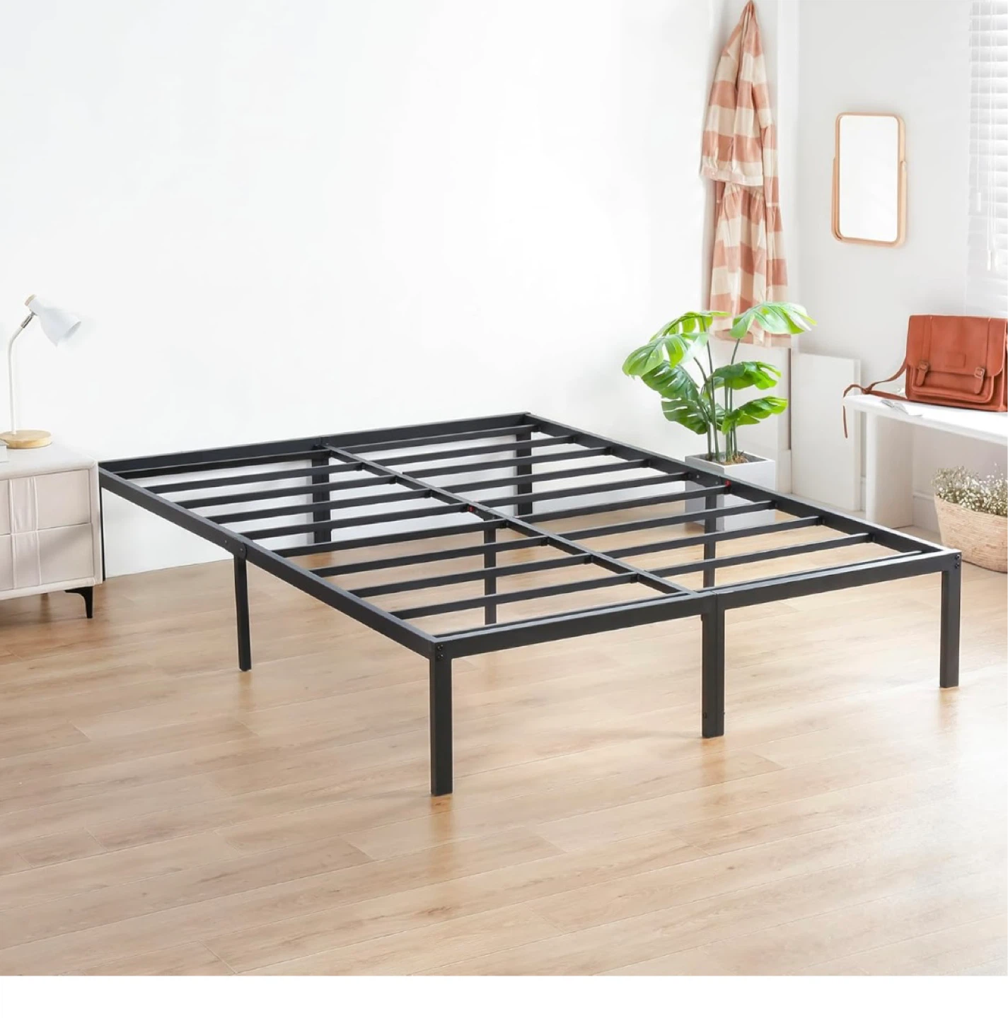 Queen Size Metal Bed Frame with Headboard - photo 3