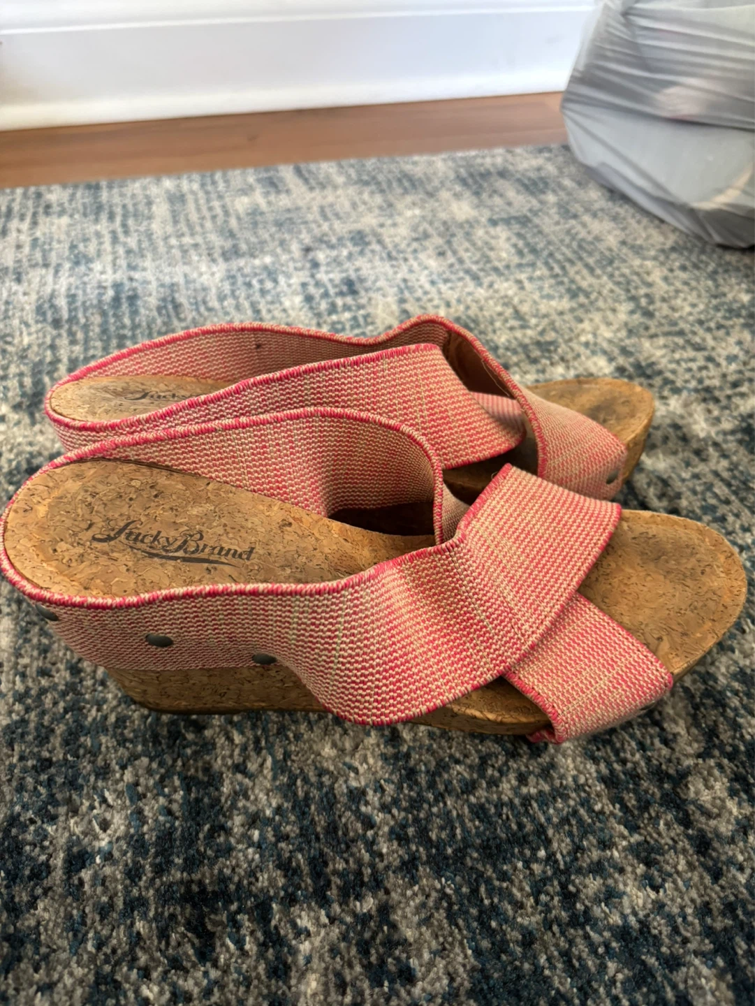 Lucky Brand Red Wedge Sandals - photo 2