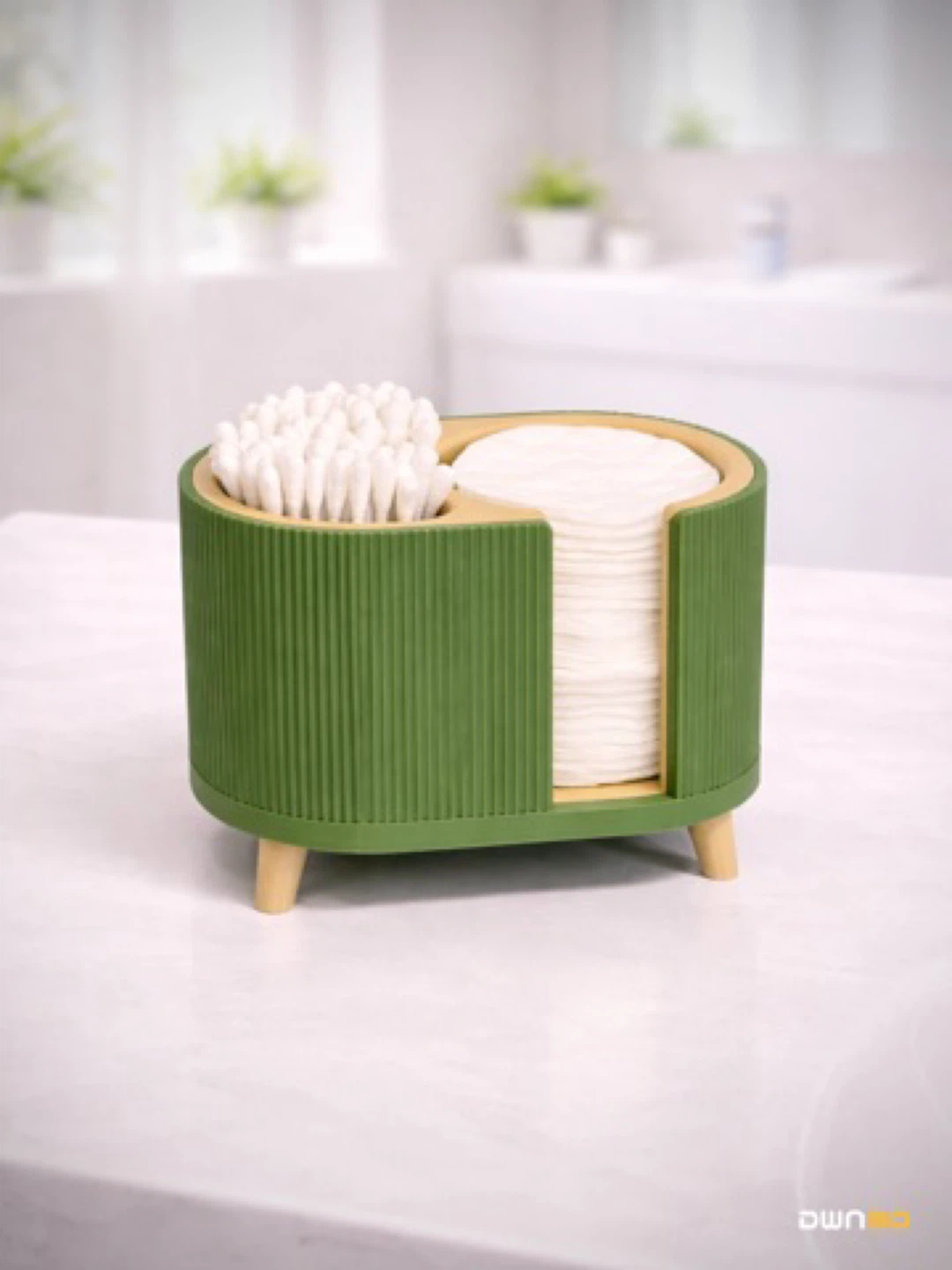 Cotton Pad and Cotton Swab Holder Organizer