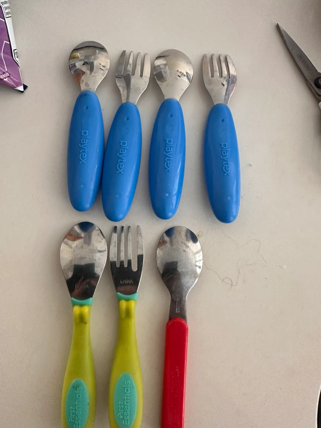 Mixed Toddler Cutlery Set - Playtex, First Essentials, Marvel - photo 2
