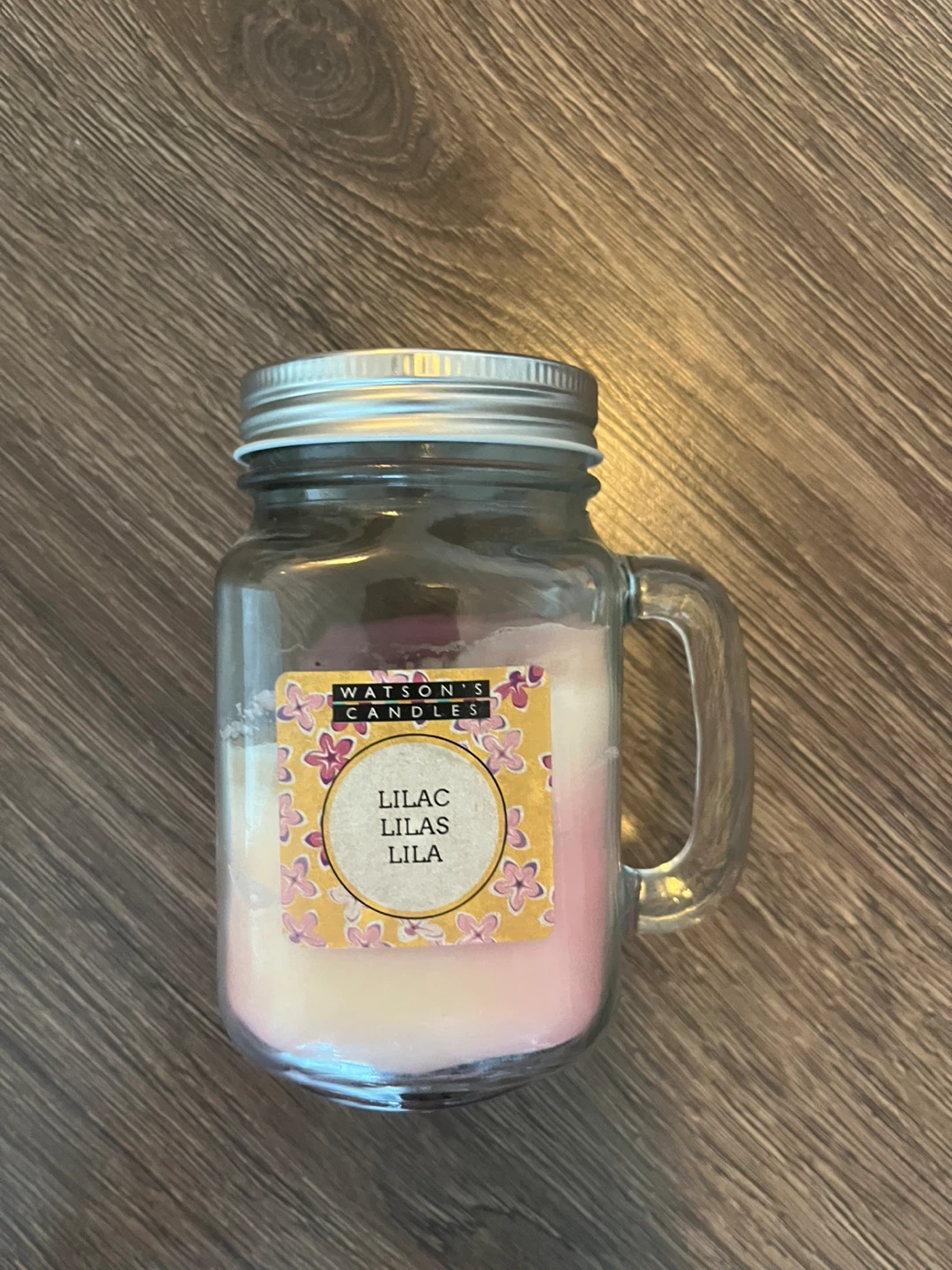 Watson's Candles Lilac Scented Candle in Mason Jar