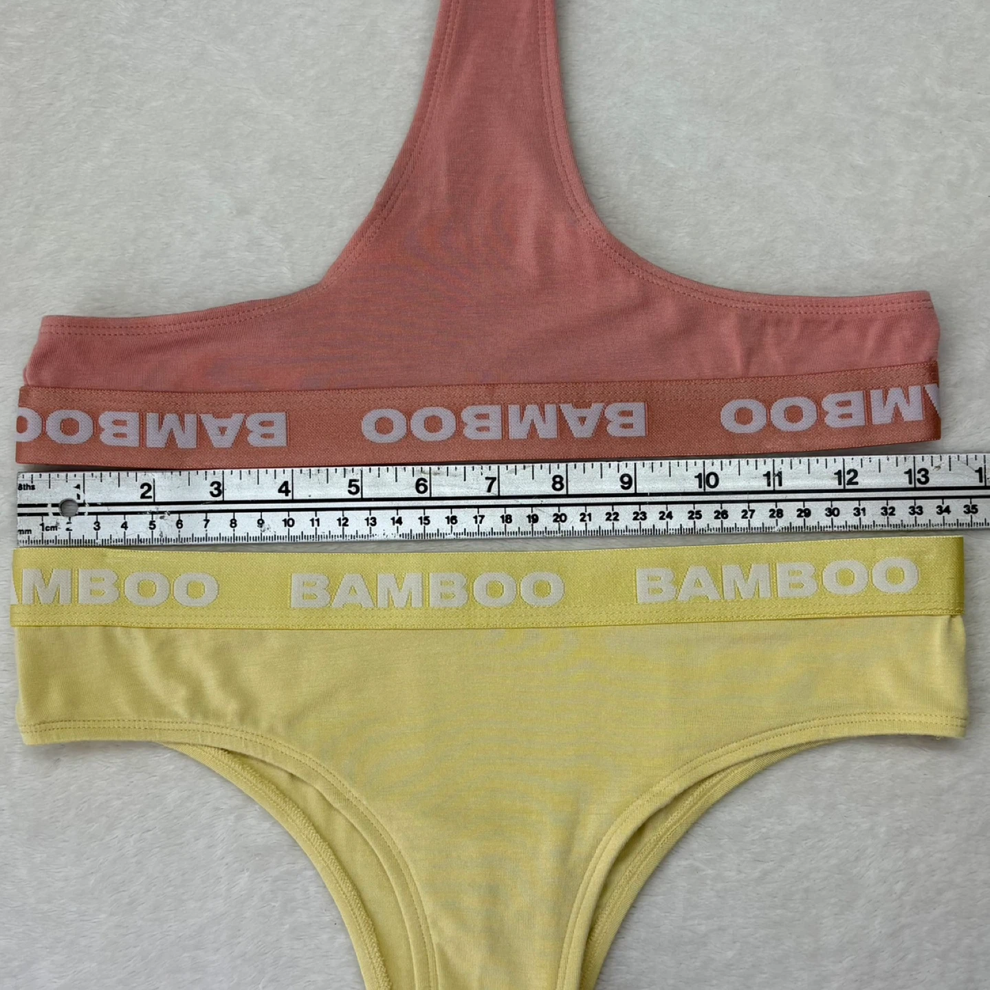 Bamboo Underwear Set of 3 Thong Cheeky Size M 3 Pack - photo 3