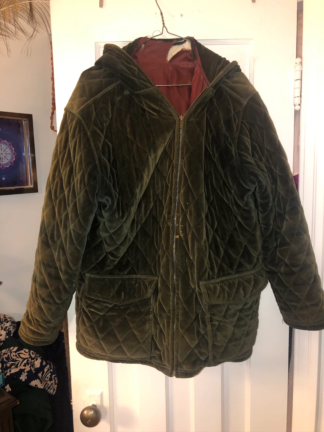 FREE: Womens Green Velvet Jacket. XL - photo 2