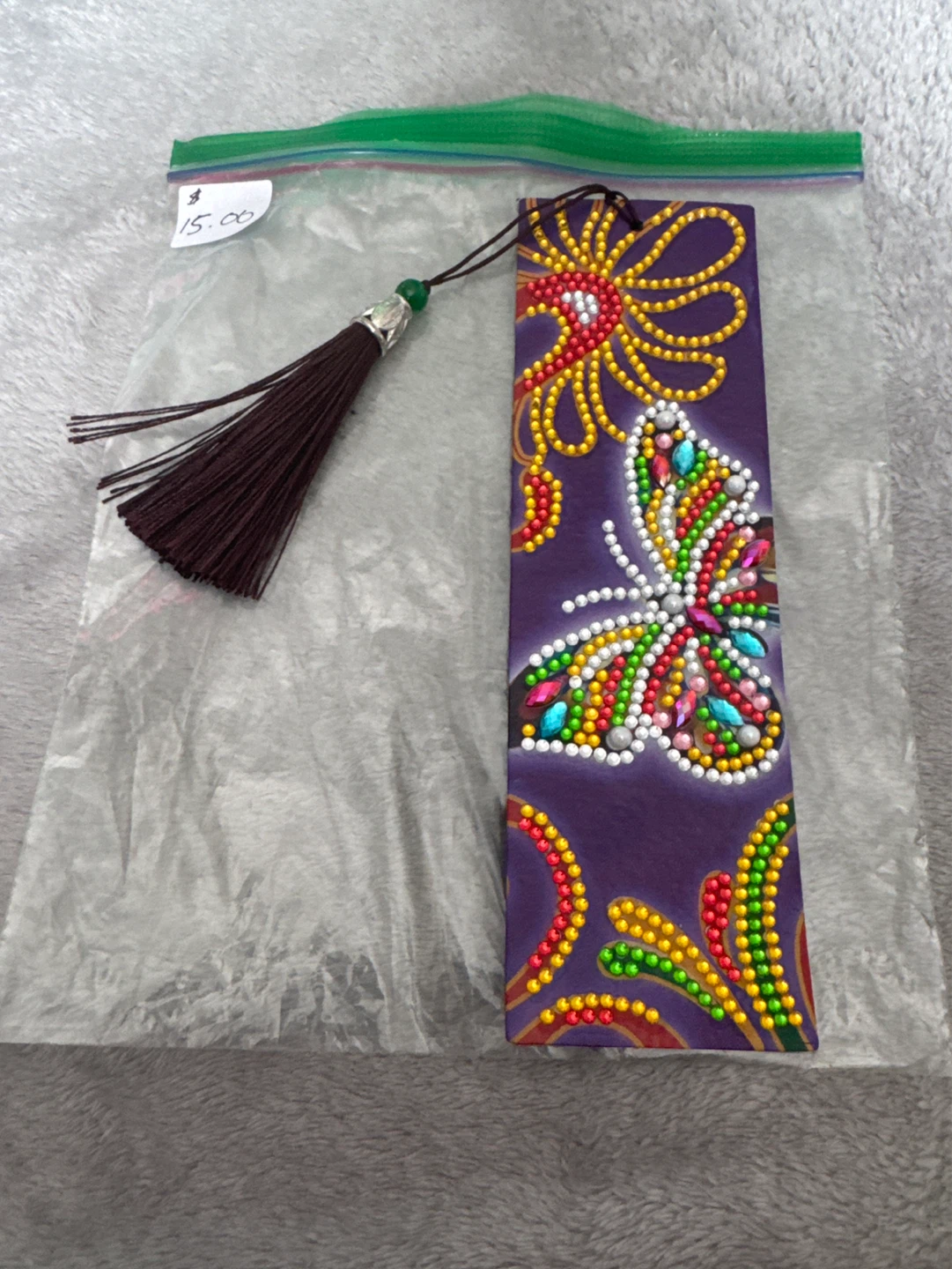 Diamond Art Bookmark with Tassel