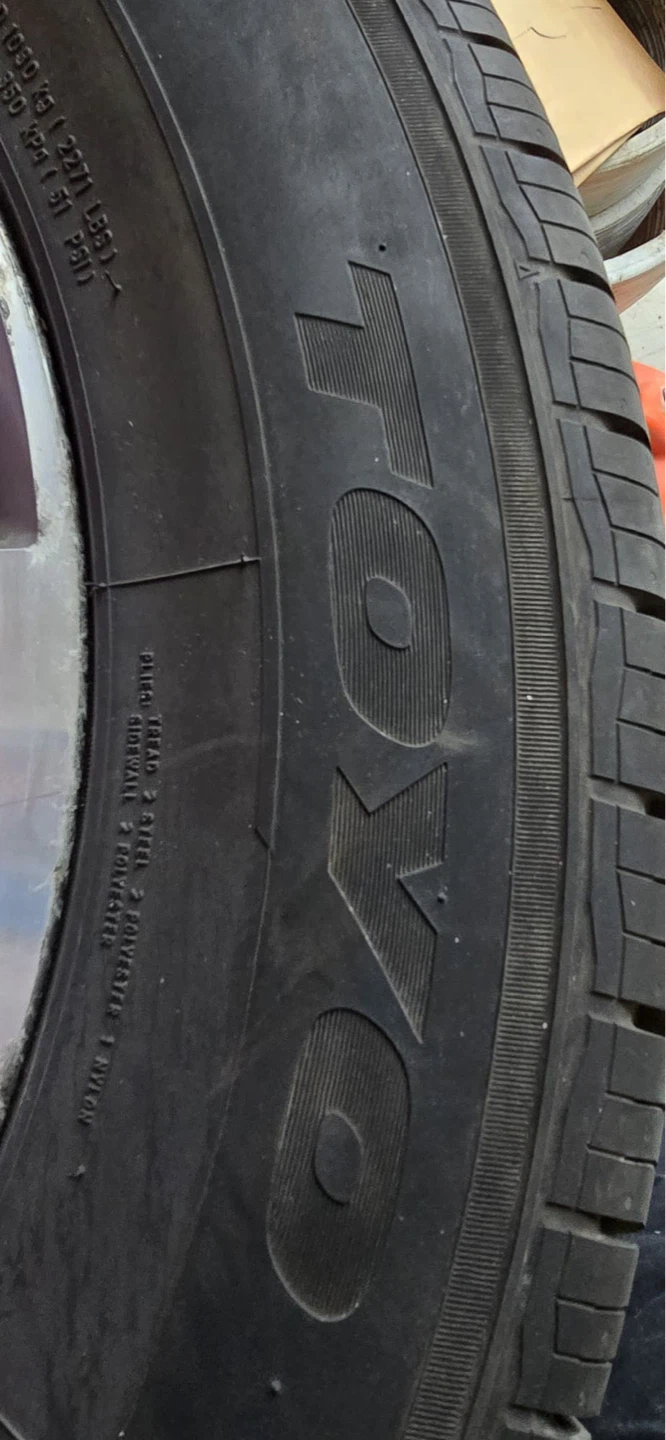 Toyo all season Tires 255/60R19 - photo 2