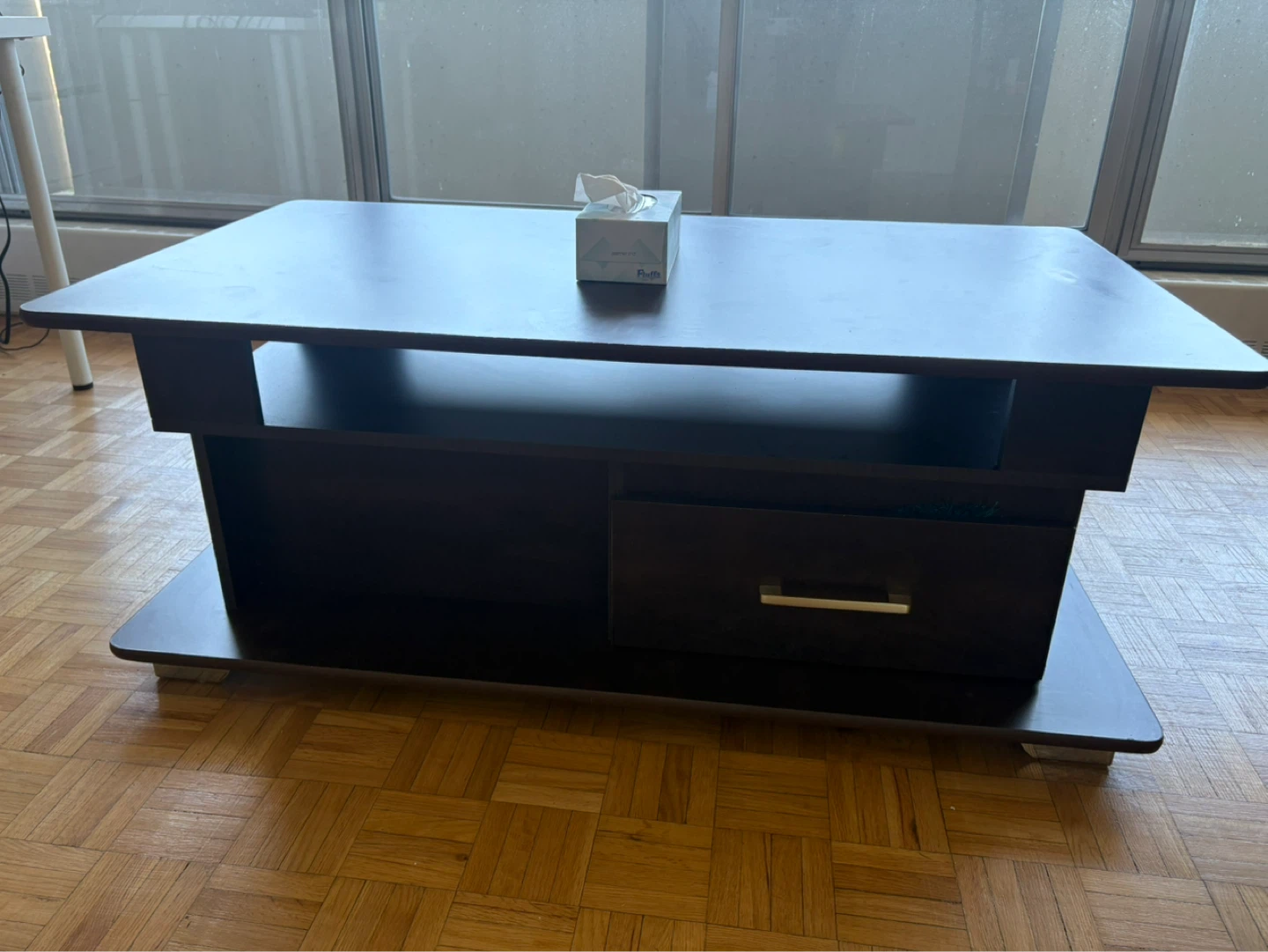 Dark Brown Coffee Table with Drawer 170$ - photo 4