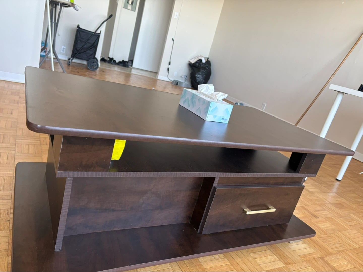 Dark Brown Coffee Table with Drawer 170$ - photo 2