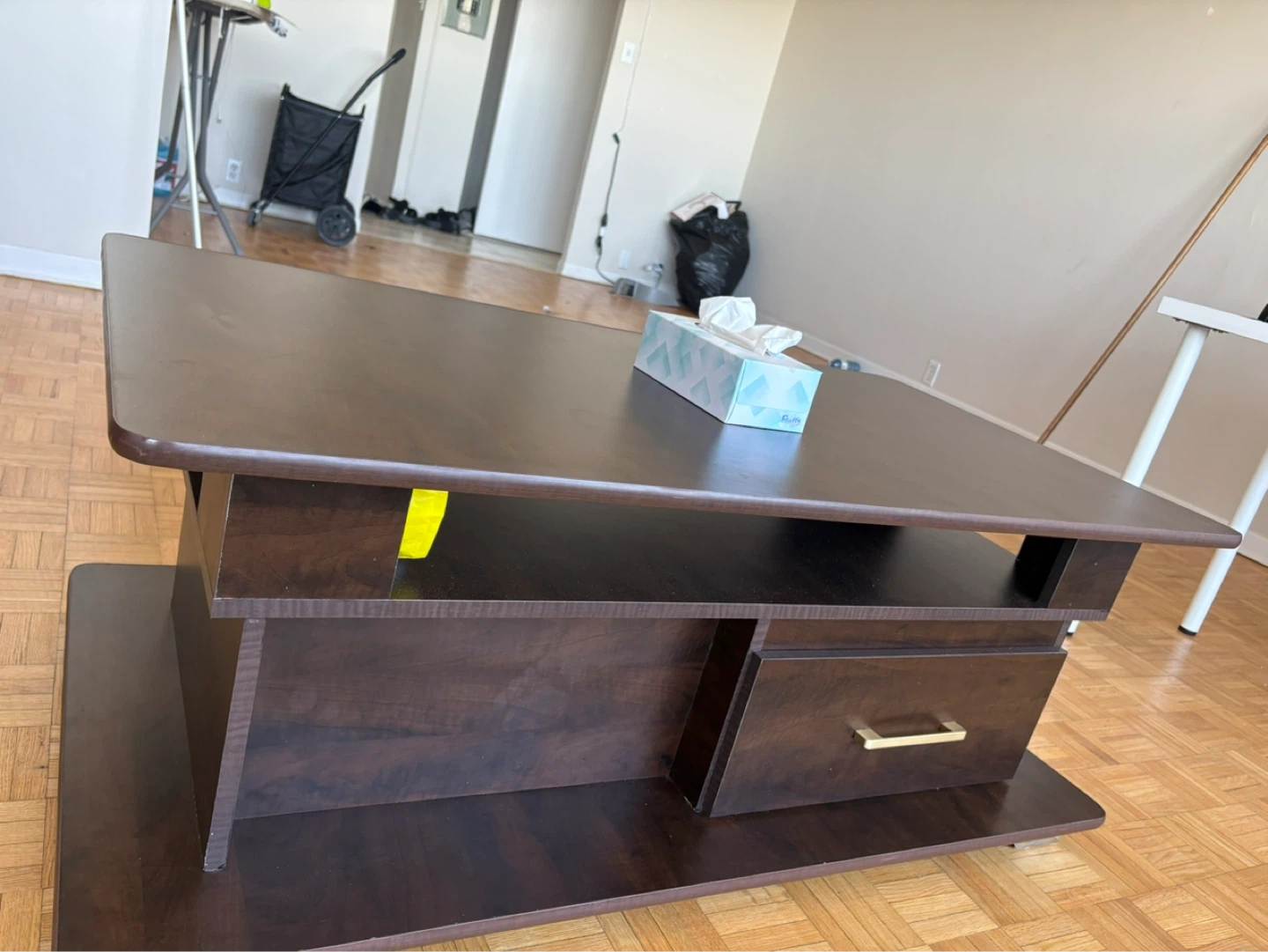 Dark Brown Coffee Table with Drawer 170$ - photo 3