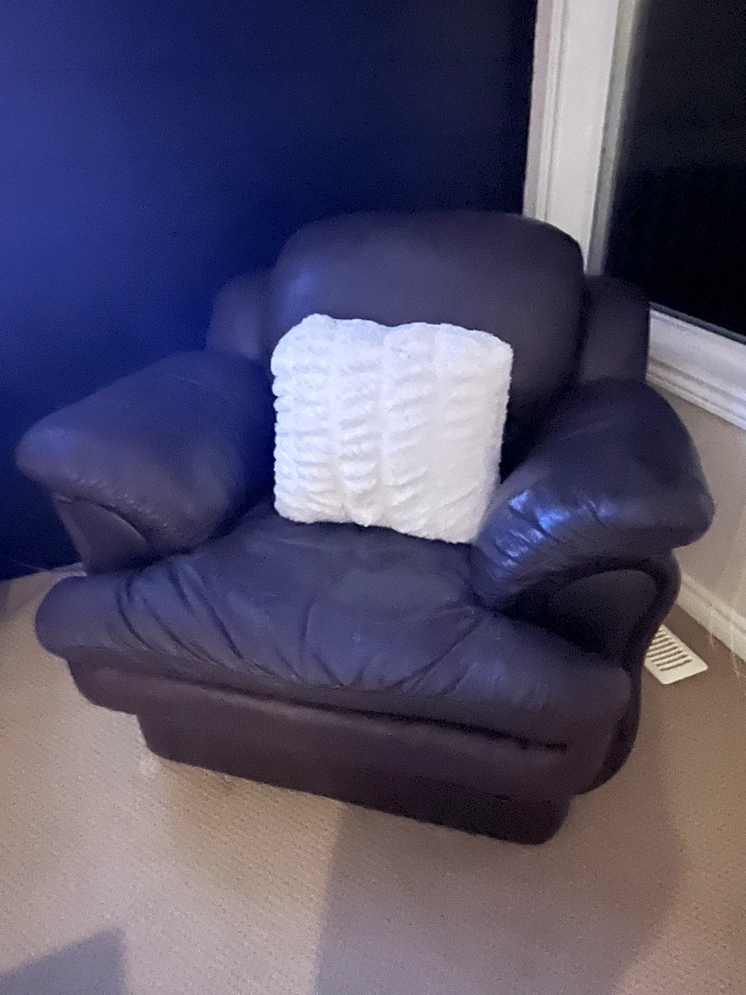 Dark Brown Leather Recliner Chair and Sofa Set - photo 5