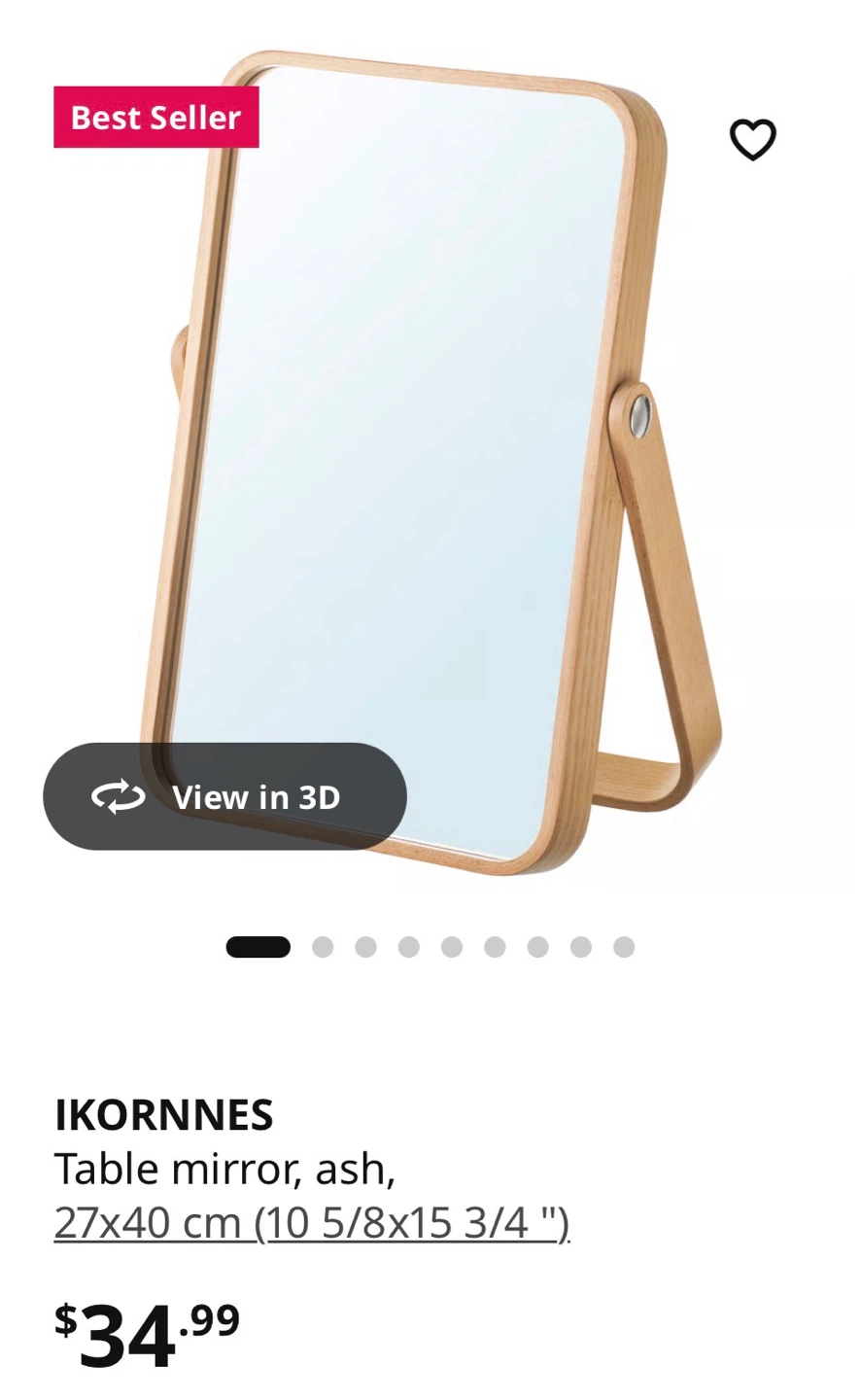 Ikea table mirror 27X40 cm - photo 2