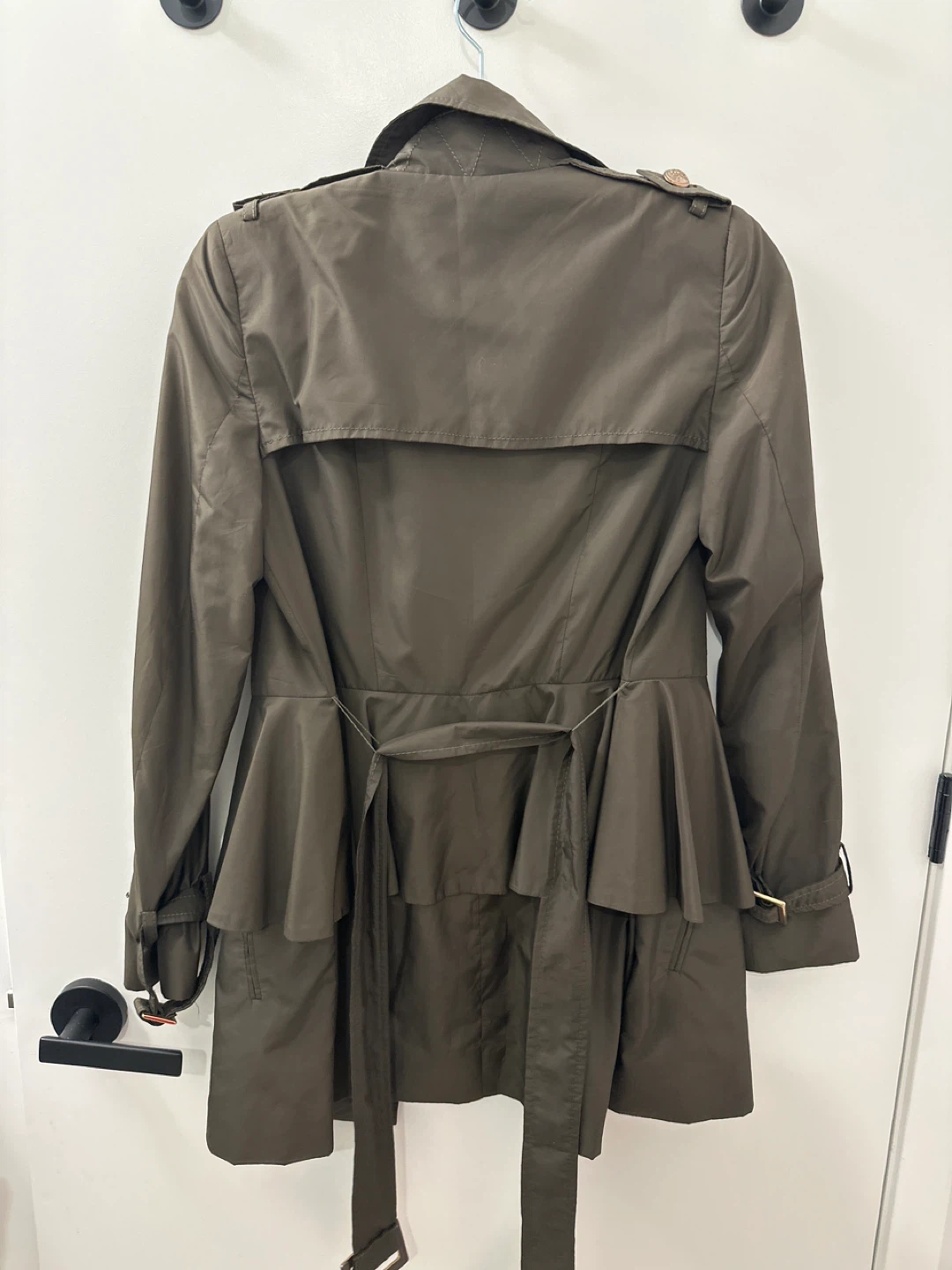 Zara Woman Trench Coat - Size S - Olive Green - photo 4