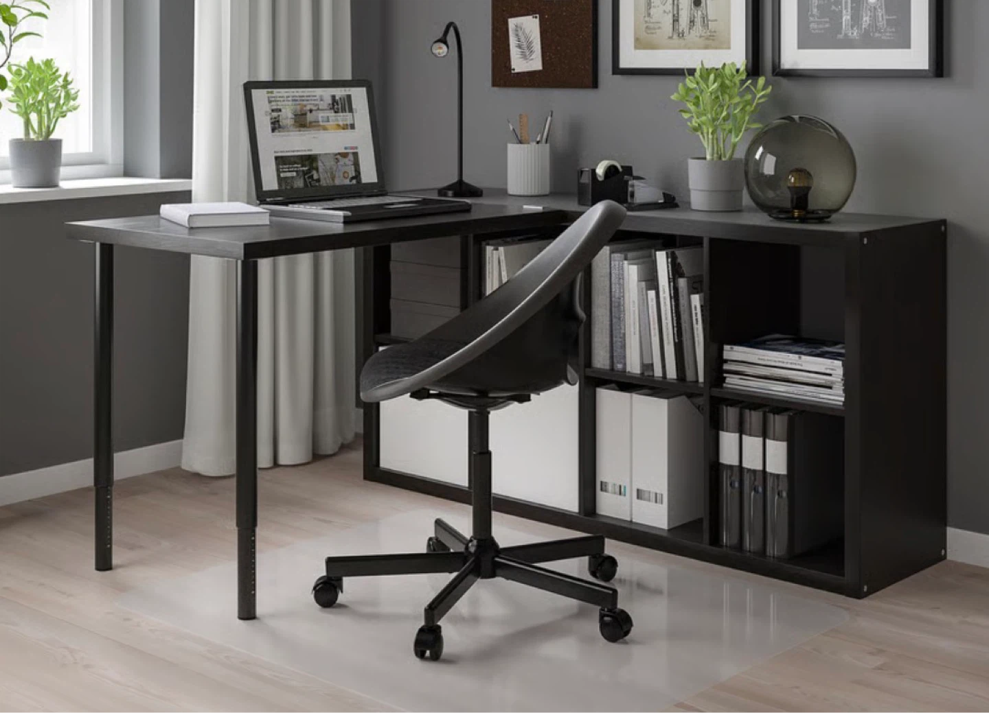 IKEA kallax linnmon Corner Desk with Shelving Unit - photo 2