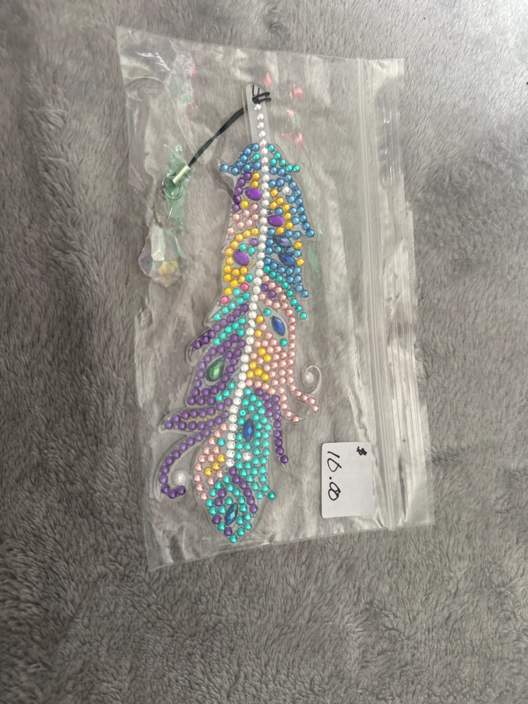 Diamond Art Feather Book Market with  Charm