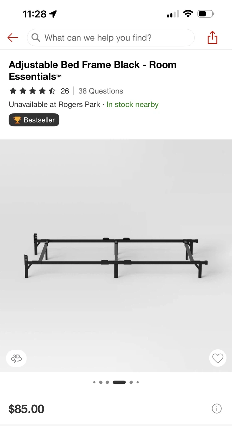 Room Essentials Adjustable Bed Frame - photo 3