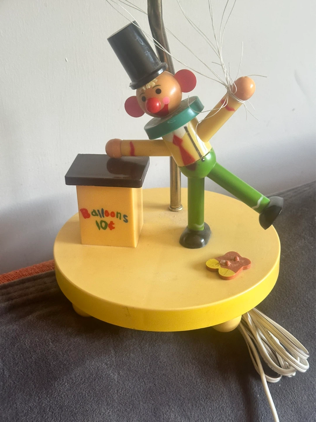 The dolly toy co vintage clown lamp - photo 2