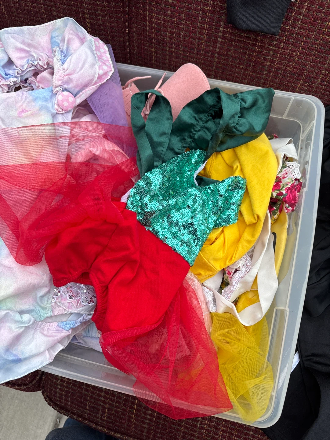 Baby outfits new $5 each garage sale