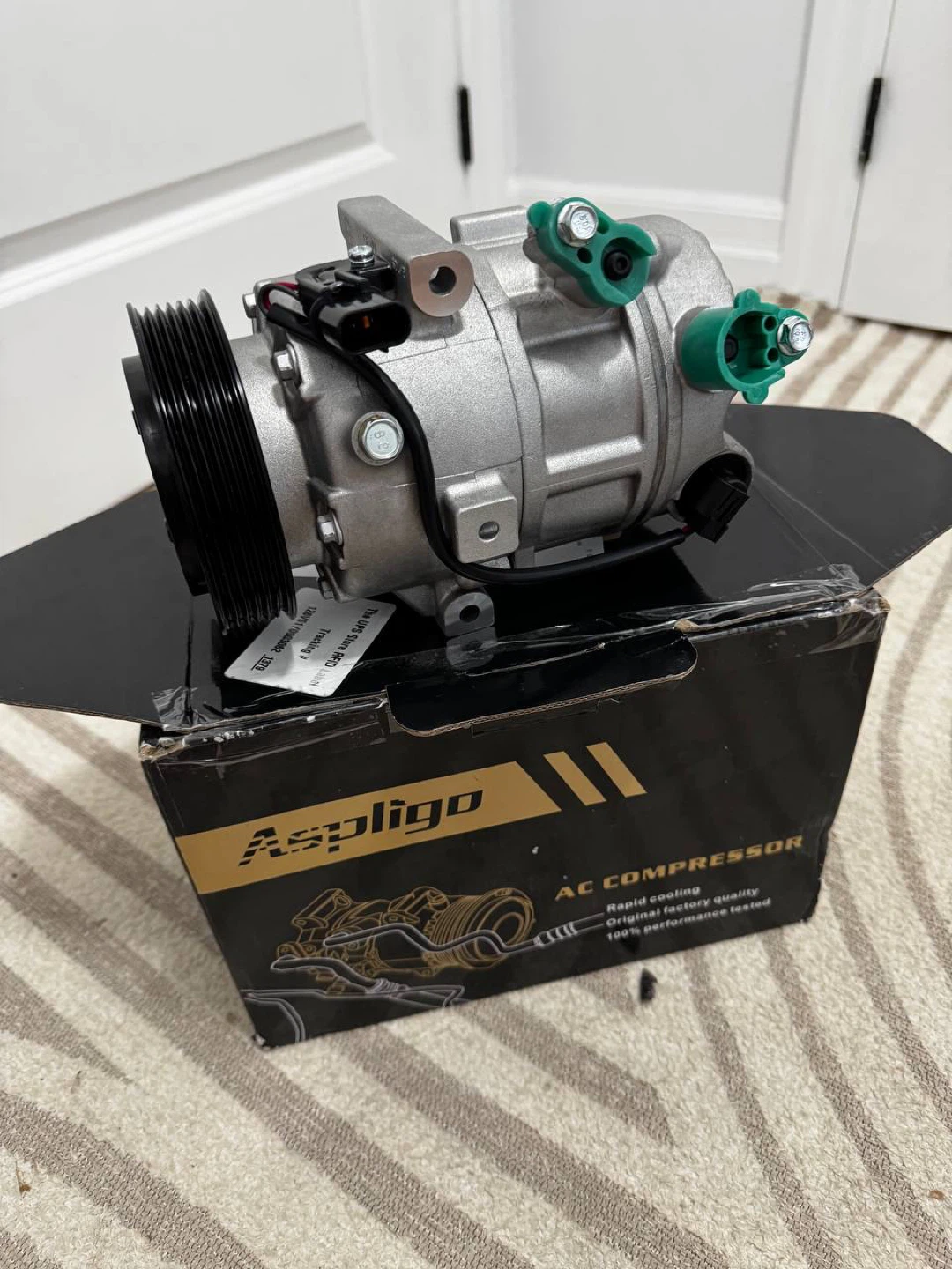 A/C COMPRESSOR WITH CLUTCH – ASPLIGO ❄️🚗
