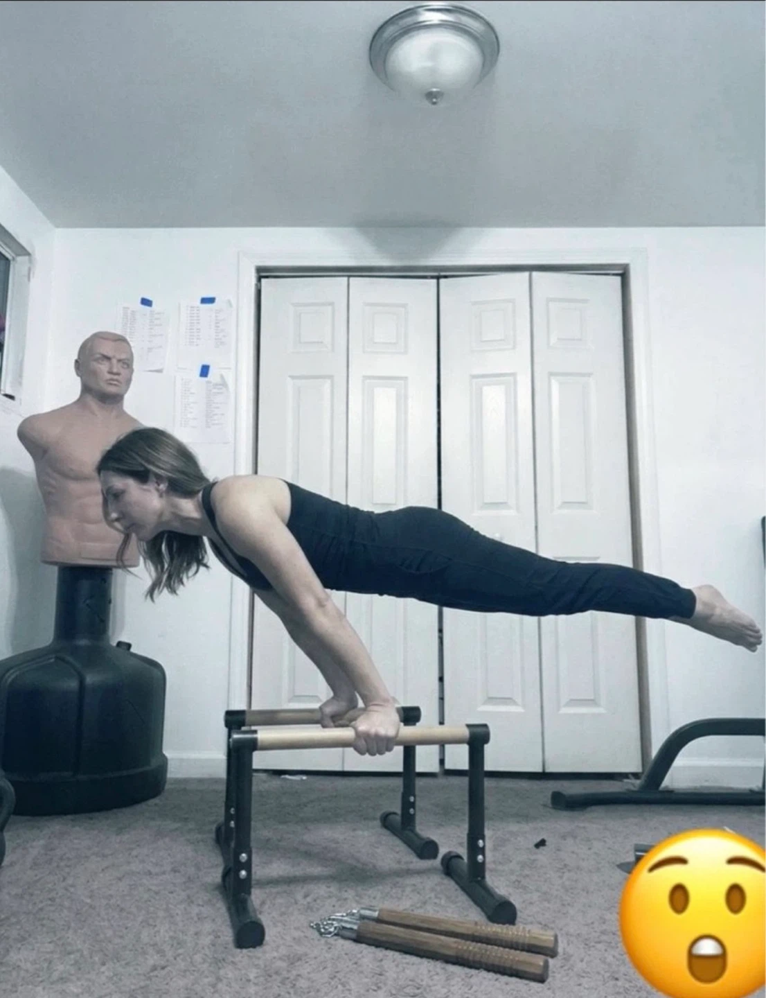 Calisthenics Push‑Up Bar + Free Routine