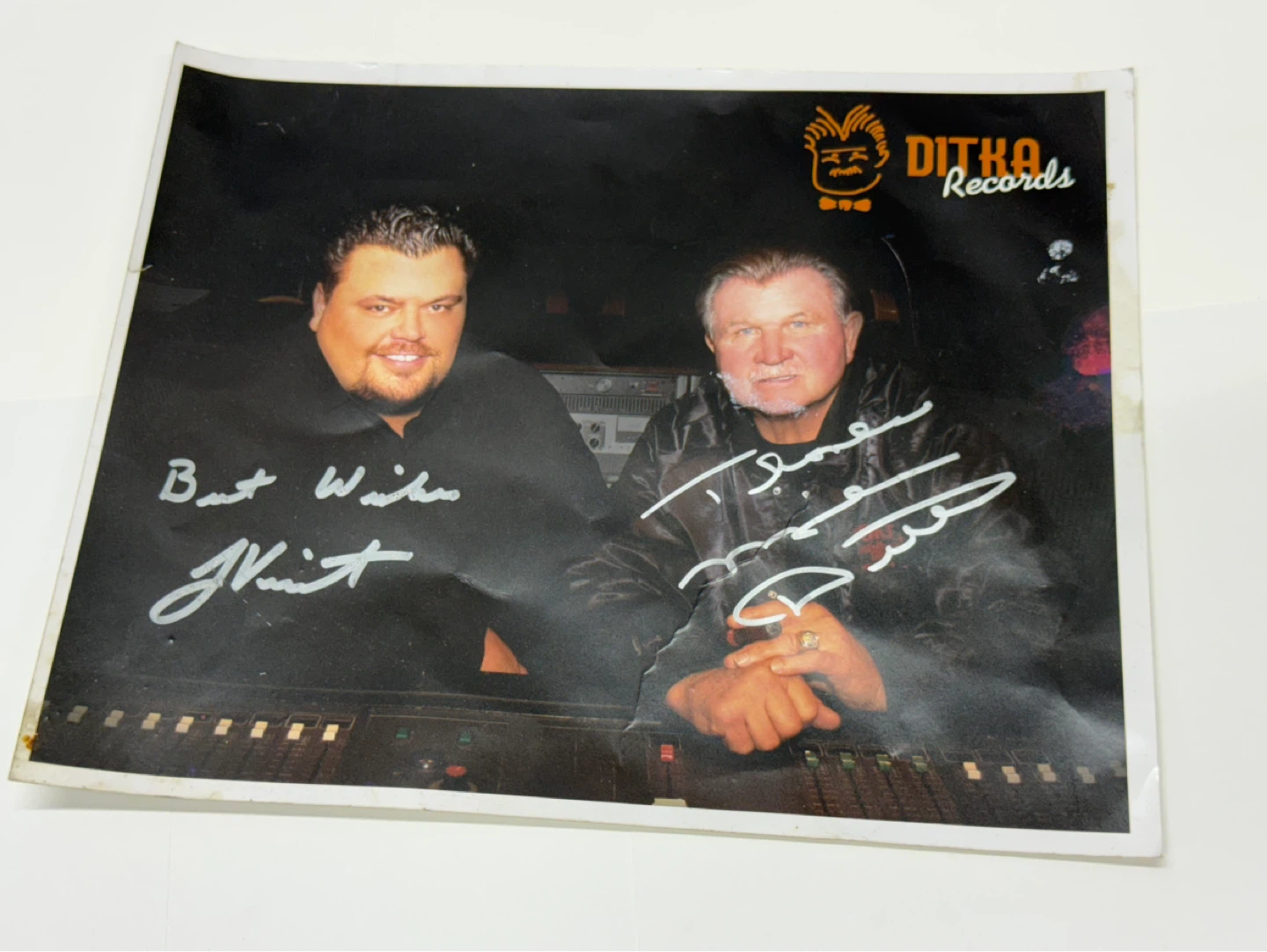 Autographed Ditko Records Photo