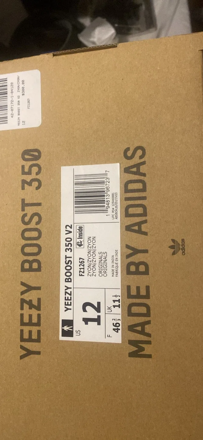 Adidas Yeezy Boost 350 V2 "Zebra" Size 12 - photo 5