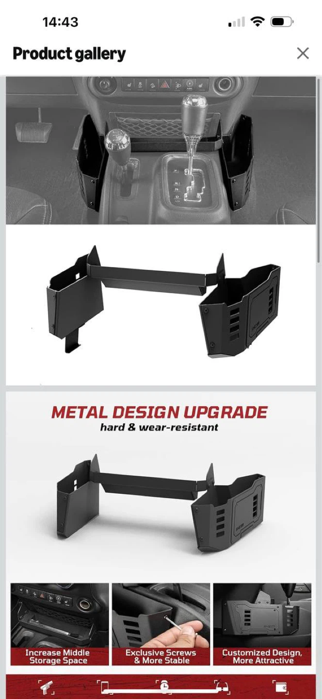 JEEP WRANGLER CONSOLE ORGANIZER – SHEAM 🔥🚙 - photo 2